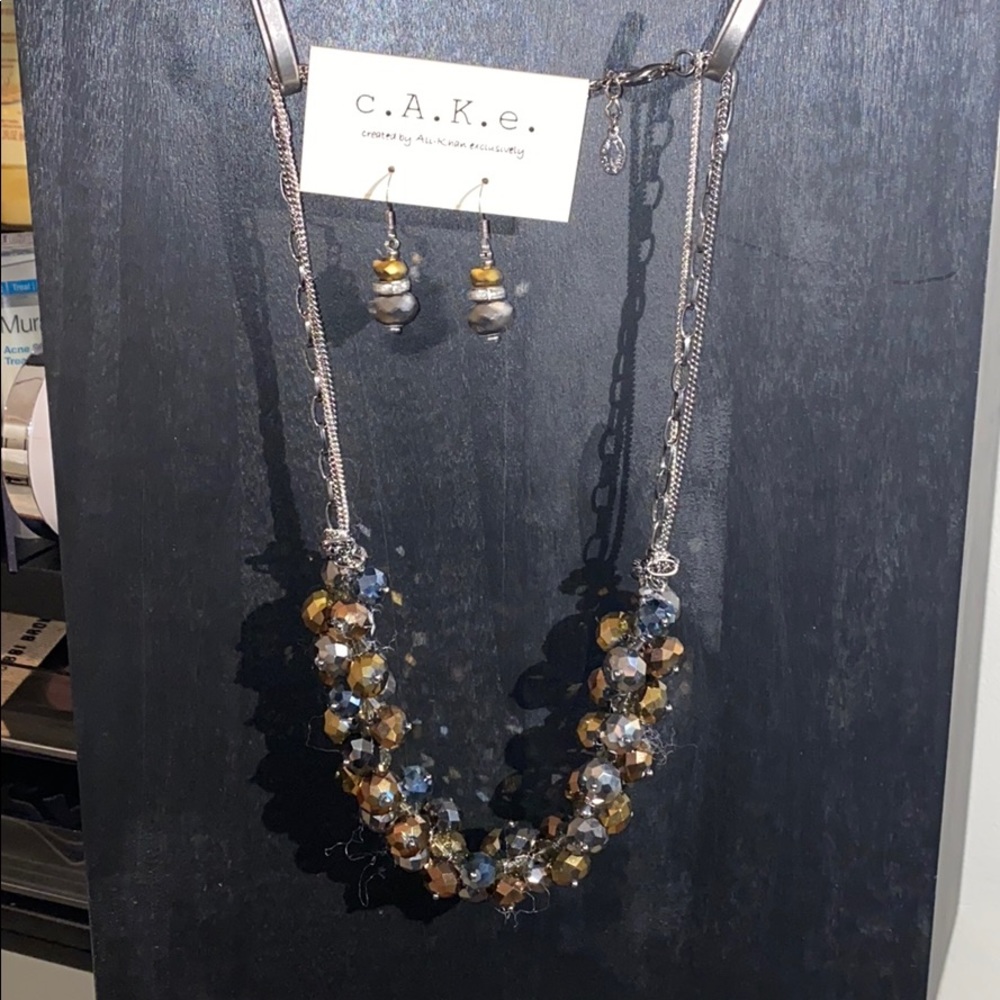 Statement Necklace and Earrings Set